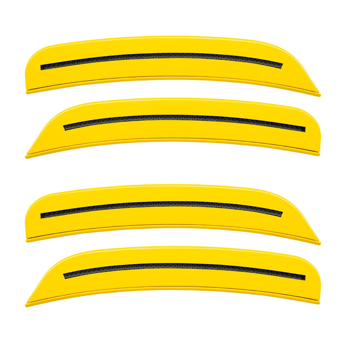 2015-2023 Dodge Charger Concept SMD Sidemarker Set with yellow jacket paint and tinted lenses.