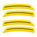 2015-2023 Dodge Charger Concept SMD Sidemarker Set with yellow jacket paint and tinted lenses.