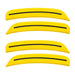 2015-2023 Dodge Charger Concept SMD Sidemarker Set with yellow jacket paint and tinted lenses.
