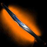 Gen II Chrysler Illuminated LED Rear Wing Emblem with amber LEDs.