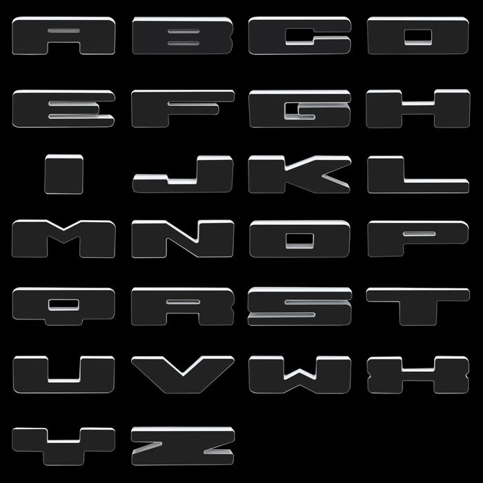 ORACLE Lighting Universal Illuminated LED Letter Badges - White LED - Individual