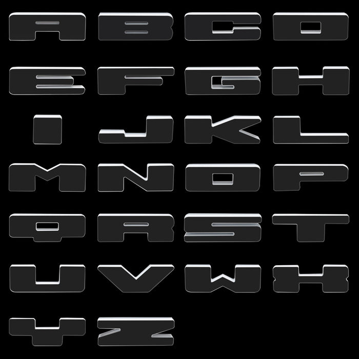 ORACLE Lighting Universal Illuminated LED Letter Badges - White LED - Individual