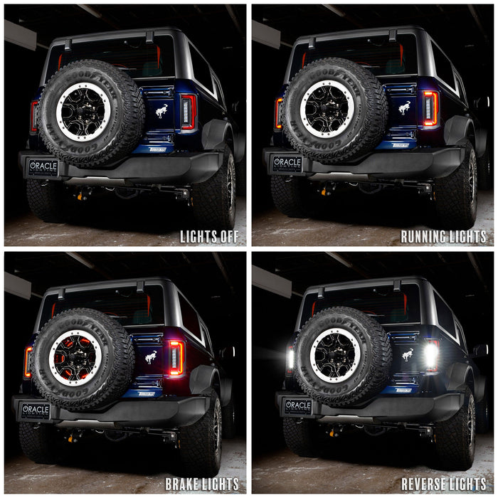 ORACLE Lighting Flush Style (Lensless) LED Tail Lights for 2021-2025 Ford Bronco