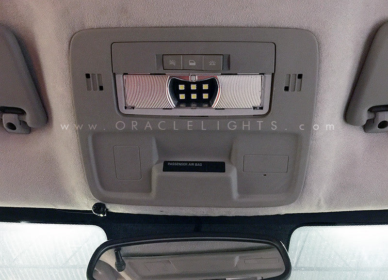 LED interior dome light replacement installed on camaro interior