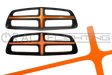 2011-2014 Dodge Charger ORACLE Illuminated Grill Crosshairs with amber LEDs.