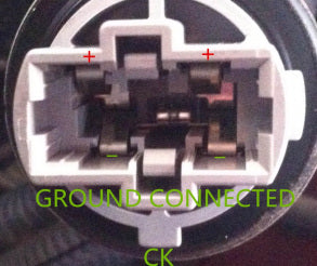 Close-up of LED bulb plug