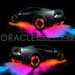 Corvette with rainbow LED underglow.