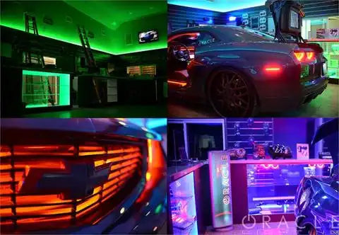 LED flex strip application examples.