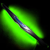 Gen II Chrysler Illuminated LED Rear Wing Emblem with green LEDs.