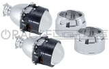 2.5" Bi-Xenon 70mm H1 6.1 Retrofit Projectors (Pair) w/Bezels