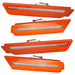 2010-2015 Chevrolet Camaro Concept SMD Sidemarker Set with inferno orange paint and clear lenses.