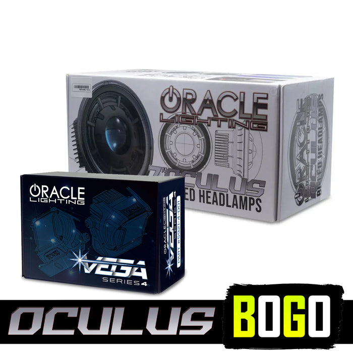 BOGO | Oculus™ 7" Bi-LED Projector Headlights for Jeep Wrangler JK w/VEGA 4 Pods