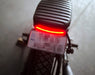 Close-up of Surface Mount LED Strip installed on the back of a motorcycle.