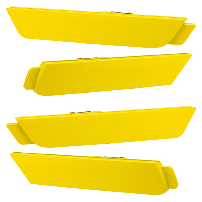 2010-2015 Chevrolet Camaro Concept SMD Sidemarker Set with lemon peel yellow paint and ghost lenses.