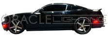 Side view of a Ford Mustang with Concept Sidemarkers installed.