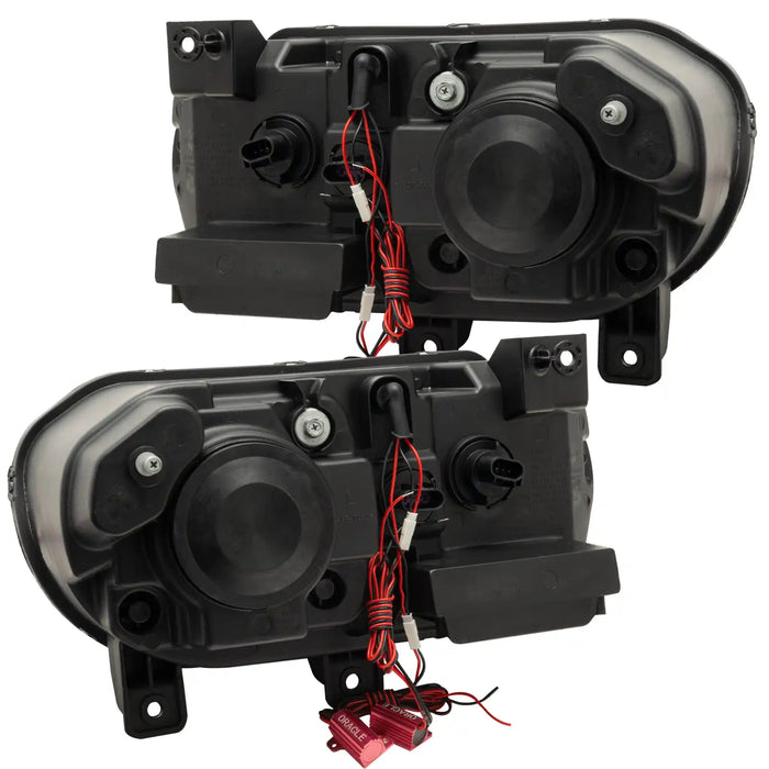 Rear view of 2008-2014 Dodge Challenger Pre-Assembled Headlights - HID