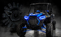 RZR with blue halo headlights