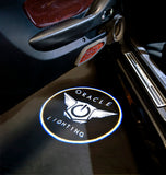 GOBO Projector installed on a car door, showing the ORACLE Lighting logo.