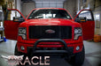 Front view of a Ford F-150 with LED Off-Road Side Mirrors installed.