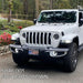 Three quarters view of a Jeep Gladiator with High Performance 20W LED Fog Lights installed.