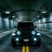 Front view of a Jeep Wrangler lit up with Oculus Headlights.