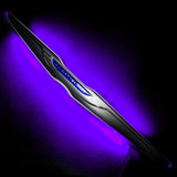 Gen II Chrysler Illuminated LED Rear Wing Emblem with purple LEDs.