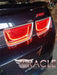 Rear end of a Chevrolet Camaro with Afterburner 2.0 Tail Light Halos installed.