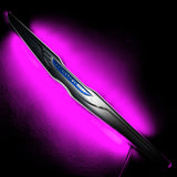 Gen II Chrysler Illuminated LED Rear Wing Emblem with pink LEDs.
