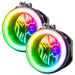 Chrysler 300C fog lights with ColorSHIFT LED halo rings.