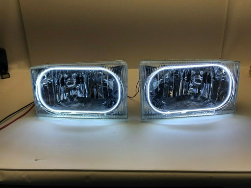 1999-2004 Ford F-250 / F-350 White LED Halo Pre-Assembled Headlights