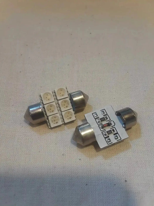 ORACLE 33mm 6 LED 3-Chip Festoon Bulbs (Pair) - RED 5203-003