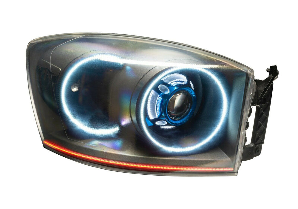 2006-09 Dodge Ram Custom Projector Retrofit LED Halo Headlight