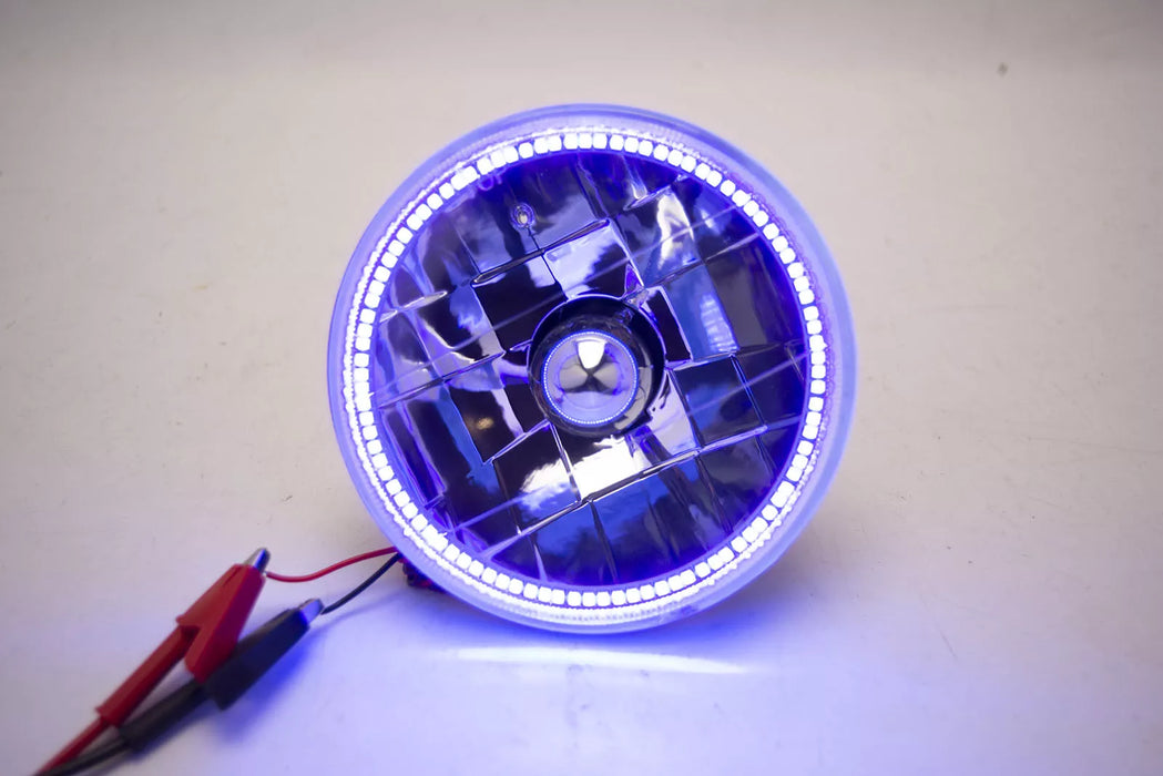 Universal 5.75" ORACLE Sealed Beam Headlight LED Halo Purple U/V H5006/PAR46