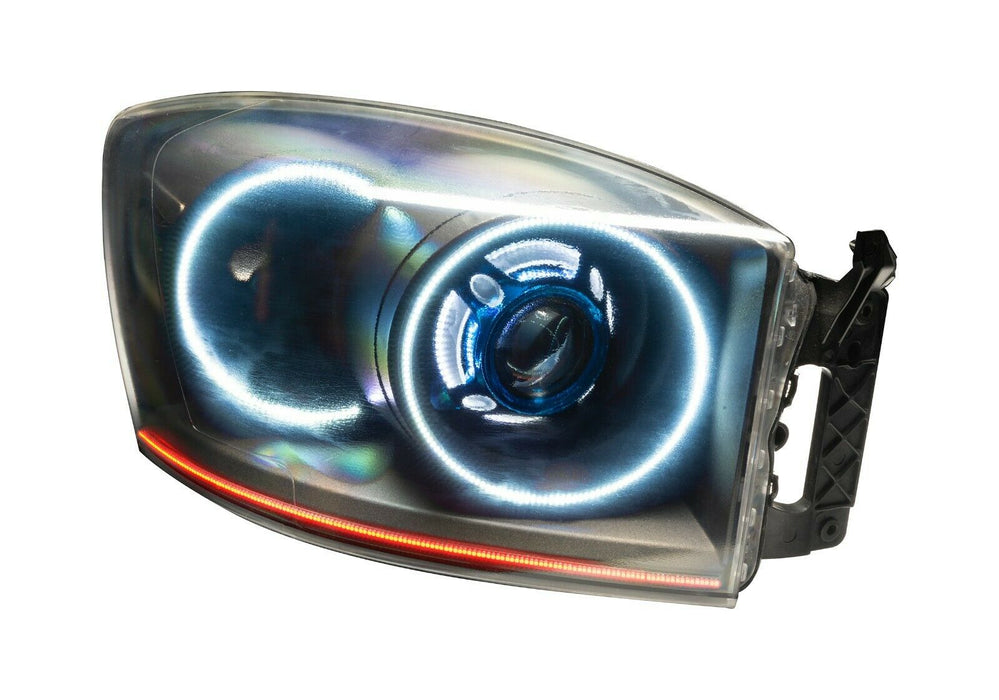 2006-09 Dodge Ram Custom Projector Retrofit LED Halo Headlights - CLEARANCE