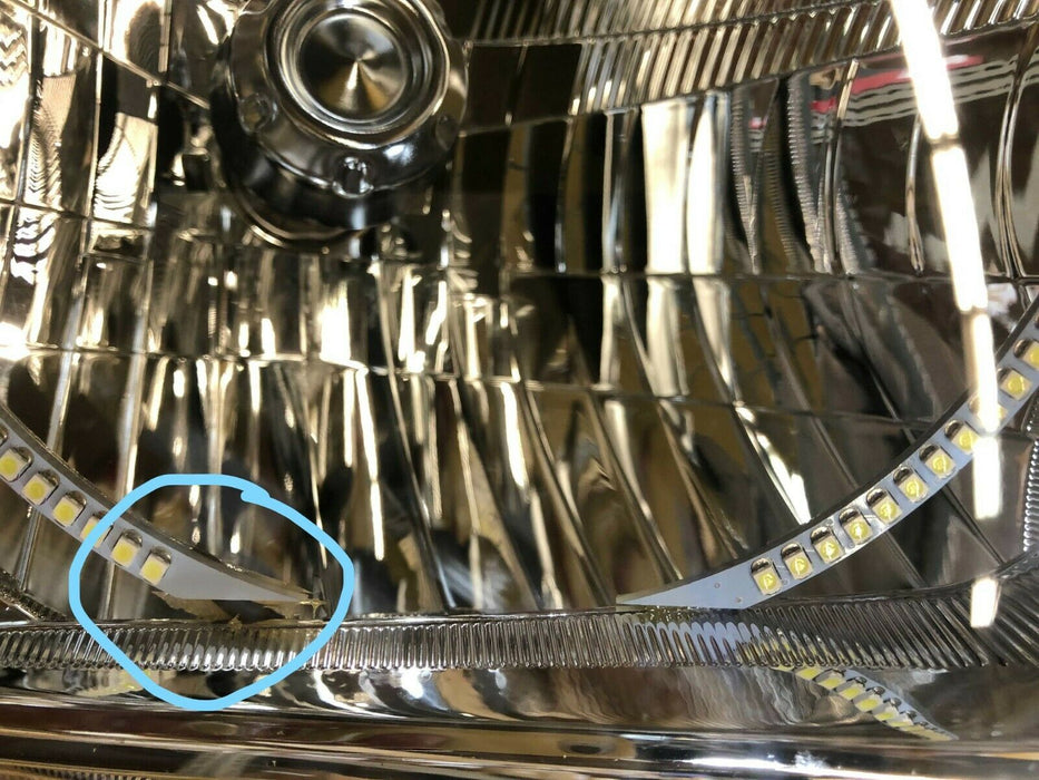 2012-2015 Toyota Tacoma Pre-Assembled Headlights with White LED Halos