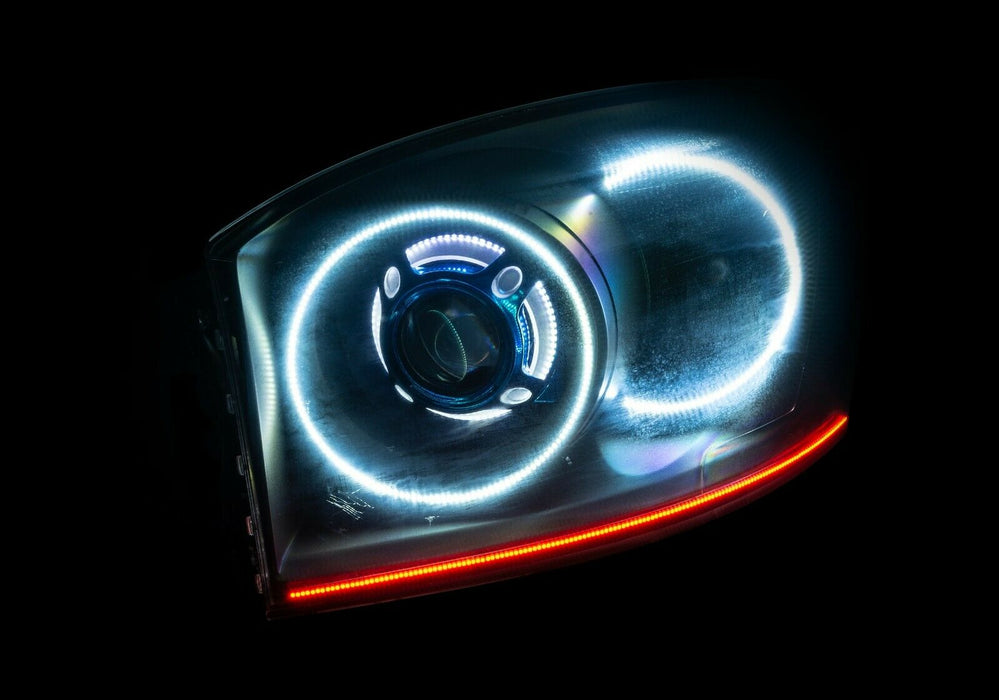 2006-09 Dodge Ram Custom Projector Retrofit LED Halo Headlights - CLEARANCE
