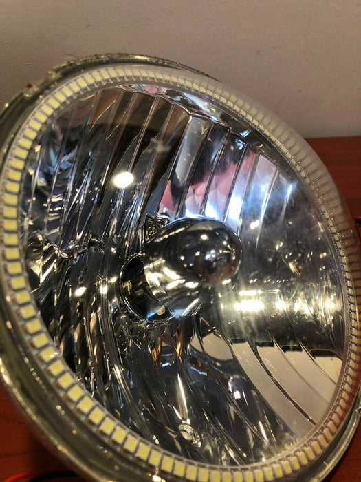 Used 2007-2016 Jeep Wrangler JK Headlights with White LED Halos - Clearance