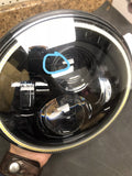 USED ORACLE 7" HIGH POWERED BLACK LED HEADLIGHTS WITH WHITE HALOS 5769-001