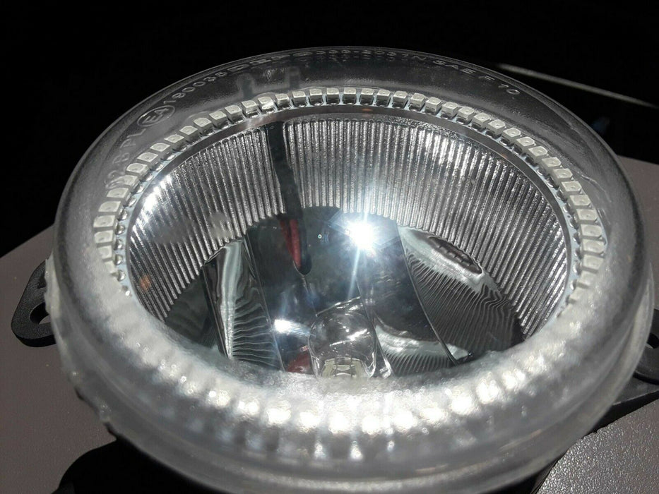 2010-2017 Jeep Wrangler JK Red LED Halo Pre-Assembled Fog Lights