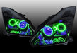Colorshift demon eye headlight display