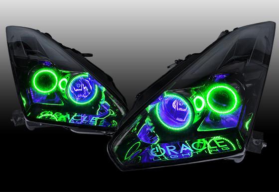 Colorshift demon eye headlight display