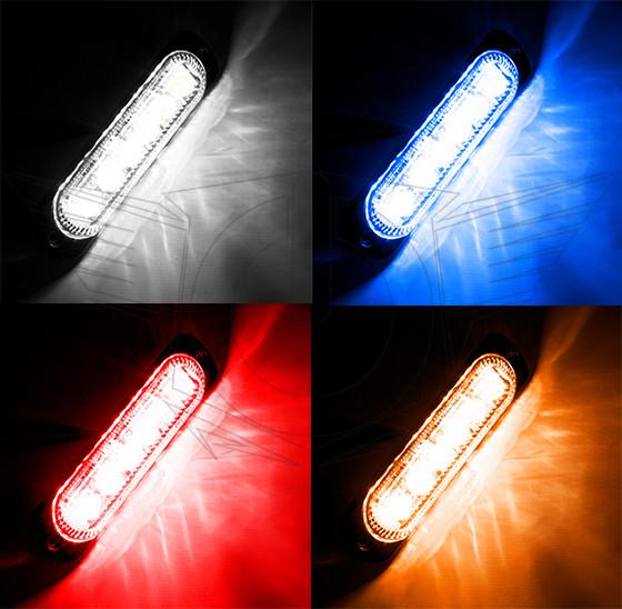 6 LED Slim Strobe Light- Flush Lighthead