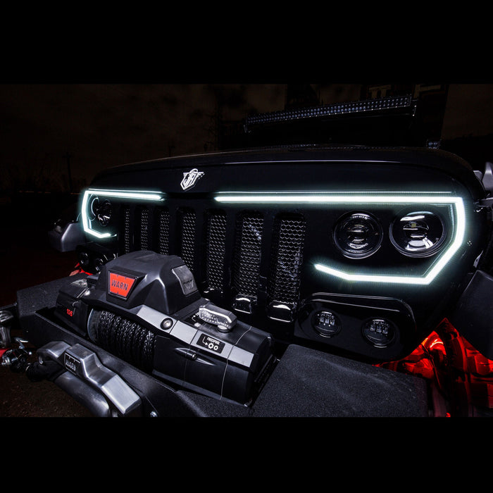 ORACLE Lighting VECTOR™ Pro Series II Full LED Grill for the Jeep Wrangler JL / Gladiator JT