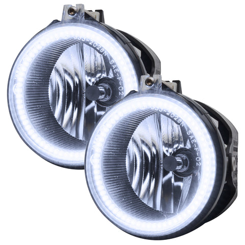 Chrysler 300C fog lights with white LED halo rings.