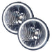 2010-2012 Ford Mustang GT Pre-Assembled Halo Fog Lights with white LED halo rings.