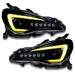 Subaru BRZ headlights with yellow DRLs