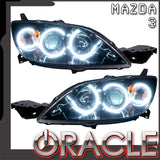 ORACLE Lighting 2004-2009 Mazda 3 Pre-Assembled Halo Headlights - 4DR HALOGEN STYLE