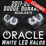 2011-2013 Dodge Durango SUV Headlights w/ ORACLE White LED SMD Halo Kit