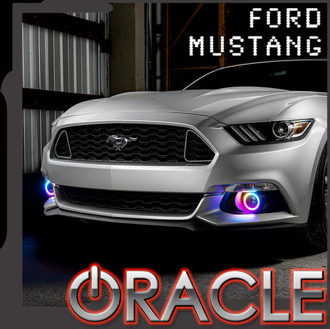 Ford mustang colorshift surface mount fog light halo kit with ORACLE Lighting logo