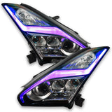 GTR headlights with purple DRL